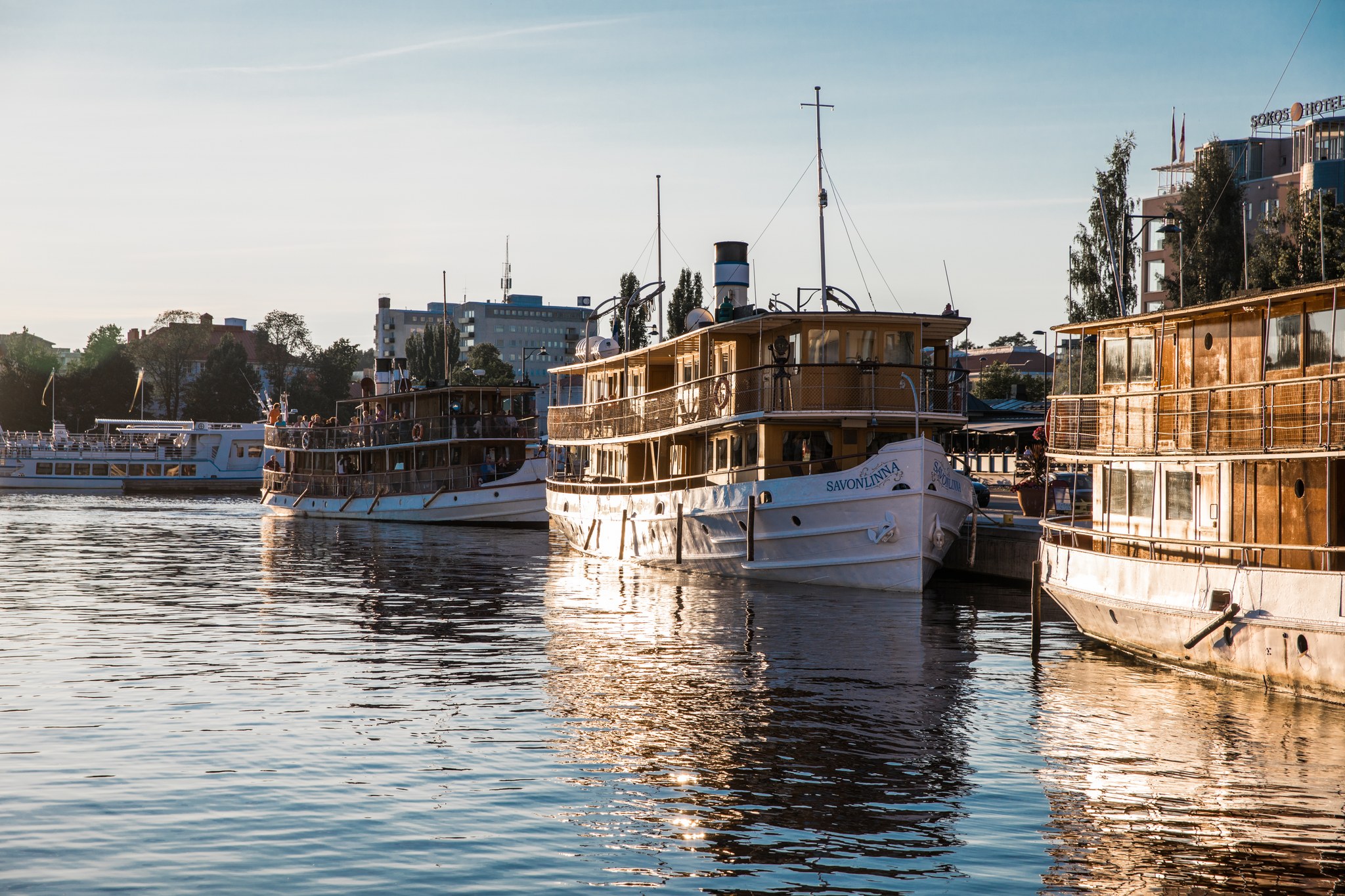 Savonlinna Harbour, view from the summer info